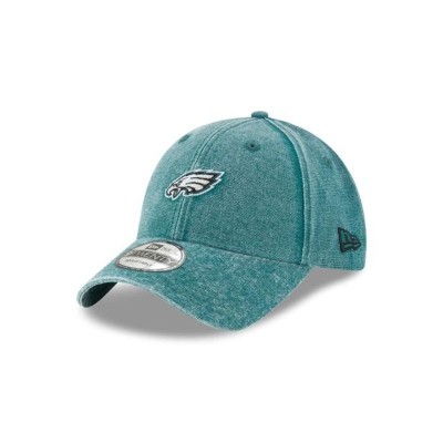 Green Philadelphia Eagles Hat - New Era NFL Team Loyal 9TWENTY Adjustable Caps USA7689230